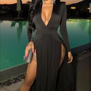 Fashionova long black dress